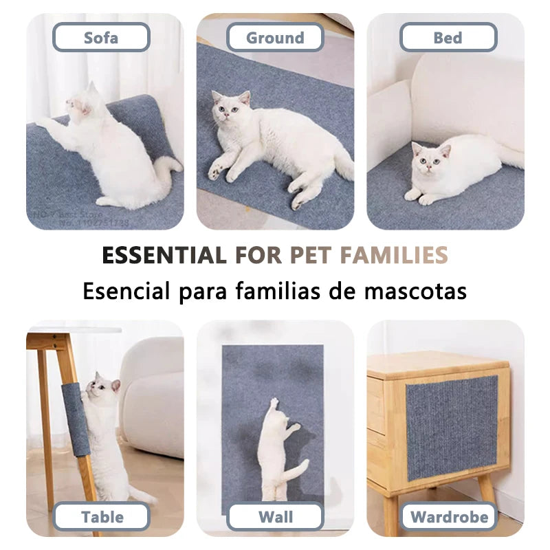 Self-Adhesive Cat Climbing Mat | Scratch-Resistant DIY Cat Scratcher for Furniture Protection - Ditzy Petunia