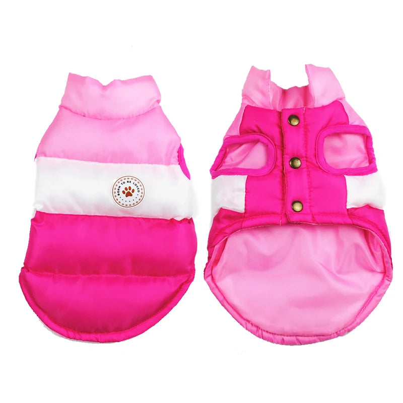 Warm Winter Pet Dog Clothes – Waterproof Puppy Coat for Small Medium Dogs, French Bulldog, Chihuahua, Yorkie, Pug - Ditzy Petunia