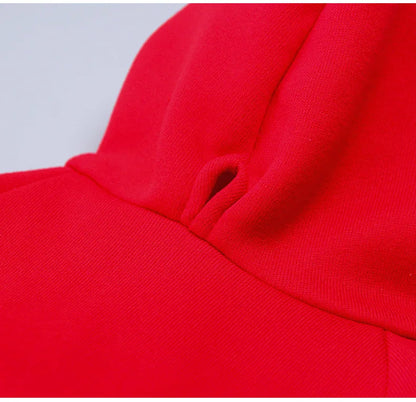 Soft Warm Dog Hoodie with Leash Hole & Bowtie – Fleece Lined Sweatshirt for Small Dogs & Cats, Fall Winter Pet Apparel