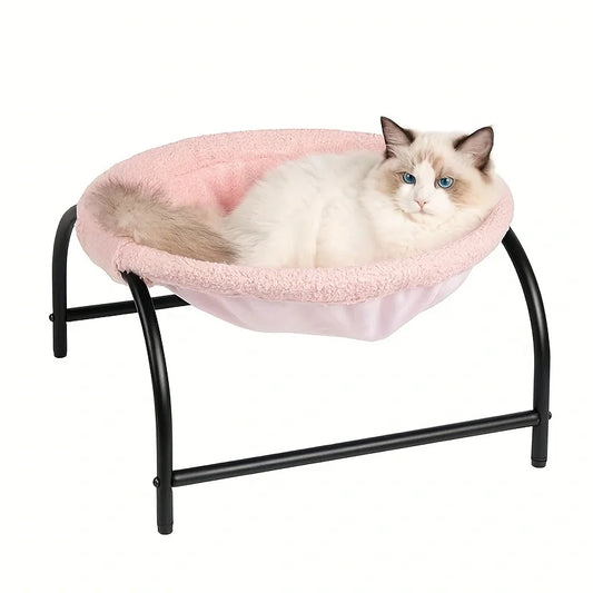 Elevated Cat Bed – Plush, Breathable & Cozy