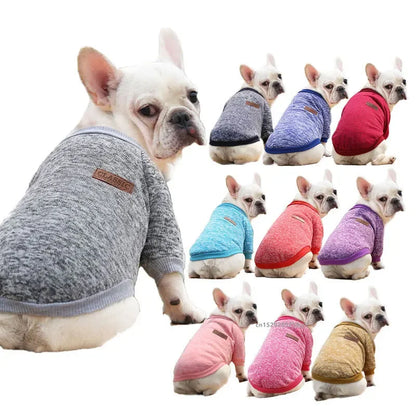 🐶 Cozy Autumn Dog Sweatshirt – Warm Pet Jacket for Small & Medium Dogs