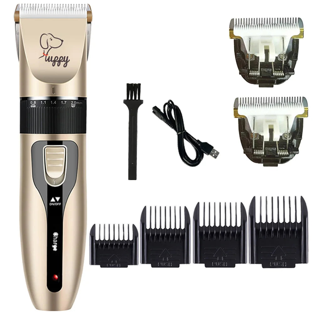 Dog Hair Clipper – Electric Pet Grooming Trimmer for Cats &amp; Puppies | Ceramic Blade Professional Shaver Set | Grooming Supplies &amp; Promotions Ditzy Petunia