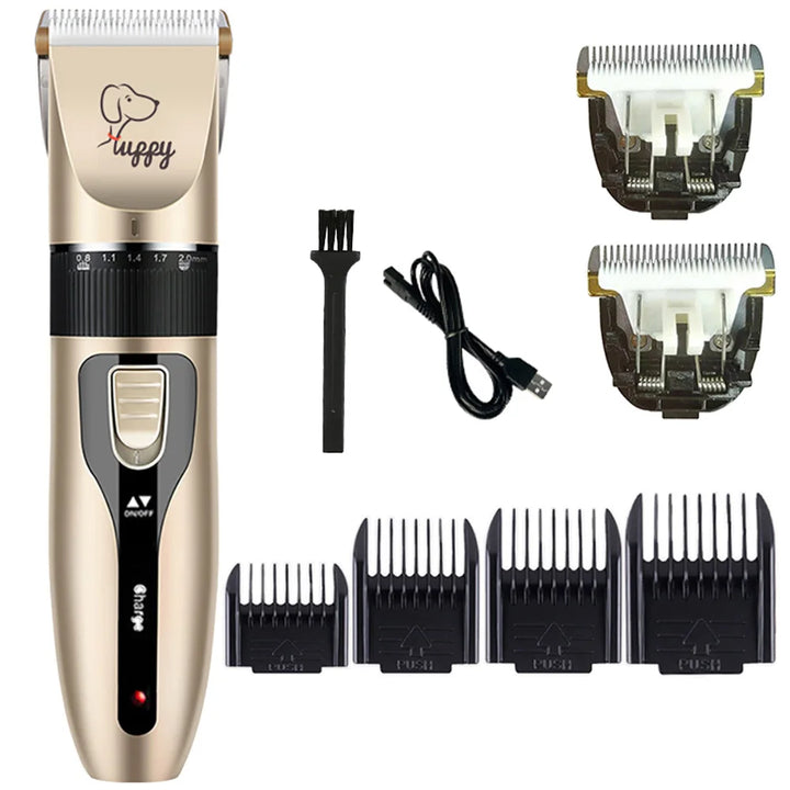 Dog Hair Clipper – Electric Pet Grooming Trimmer for Cats &amp; Puppies | Ceramic Blade Professional Shaver Set | Grooming Supplies &amp; Promotions Ditzy Petunia