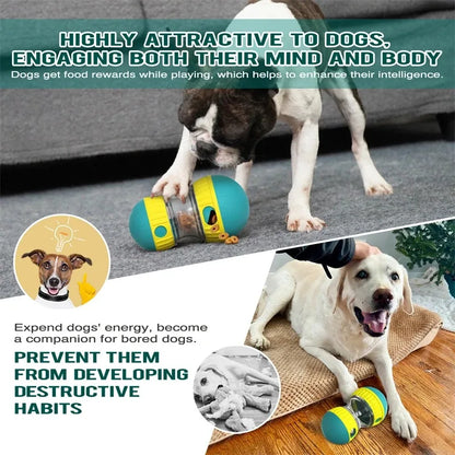 Interactive Slow-Feed Dog Toy — Tumbling Food Ball for Mental Stimulation & Healthy Eating