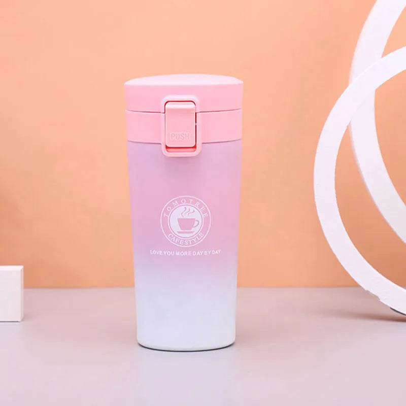 Stainless Steel Vacuum Flask – Leak-Proof Travel Mug for Hot &amp; Cold Drinks (380ml/500ml) Ditzy Petunia