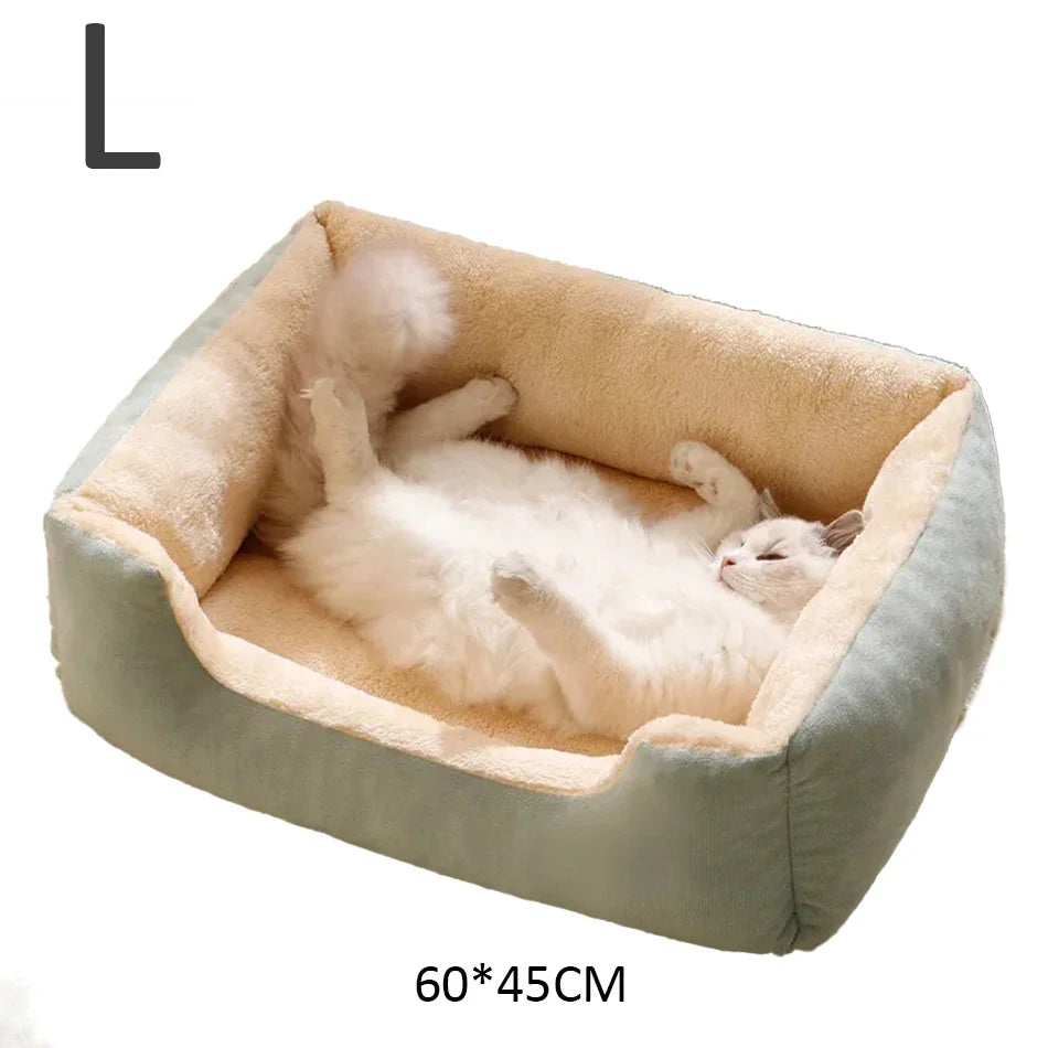 Soft Plush Cat Bed – Breathable, Lightweight & Cozy Sleeping Mat