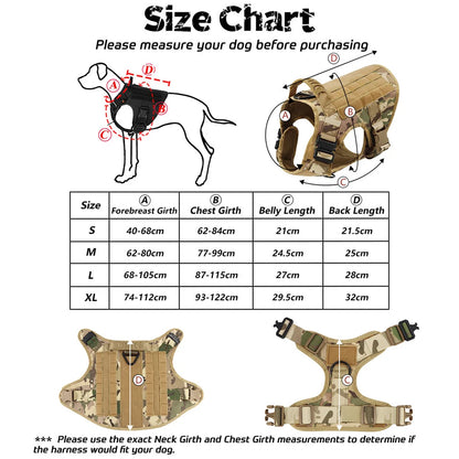 Adjustable Dog Vest Harness – Padded Nylon No-Pull Harness for Adult Dogs