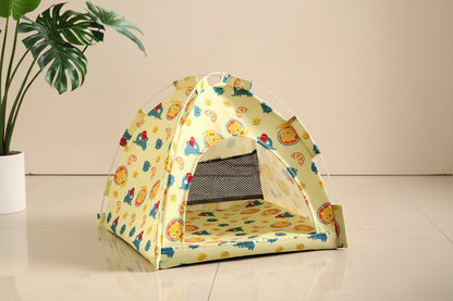 Warm Cat Tent Bed & Cave House – Breathable, Removable Cushion, Non-Slip Base