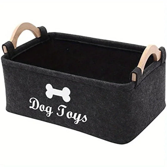 Plush Dog Toy Storage Bag – Washable & Durable