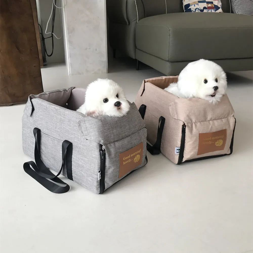 Portable Car Pet Bag – Car Seat Bed for Small Dogs &amp; Cats