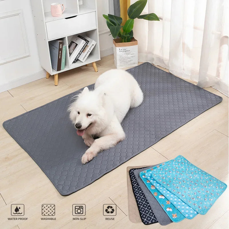 Washable and Reusable Dog Bed Mat – Waterproof, Anti-Slip, Multi-Layer Absorbent Pad