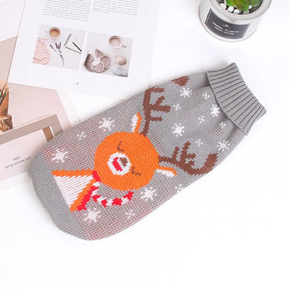 Lovely Pet Cat Sweater - Warm & Stylish Wool Sweater for Cats - Cartoon Design in Multiple Sizes Ditzy Petunia