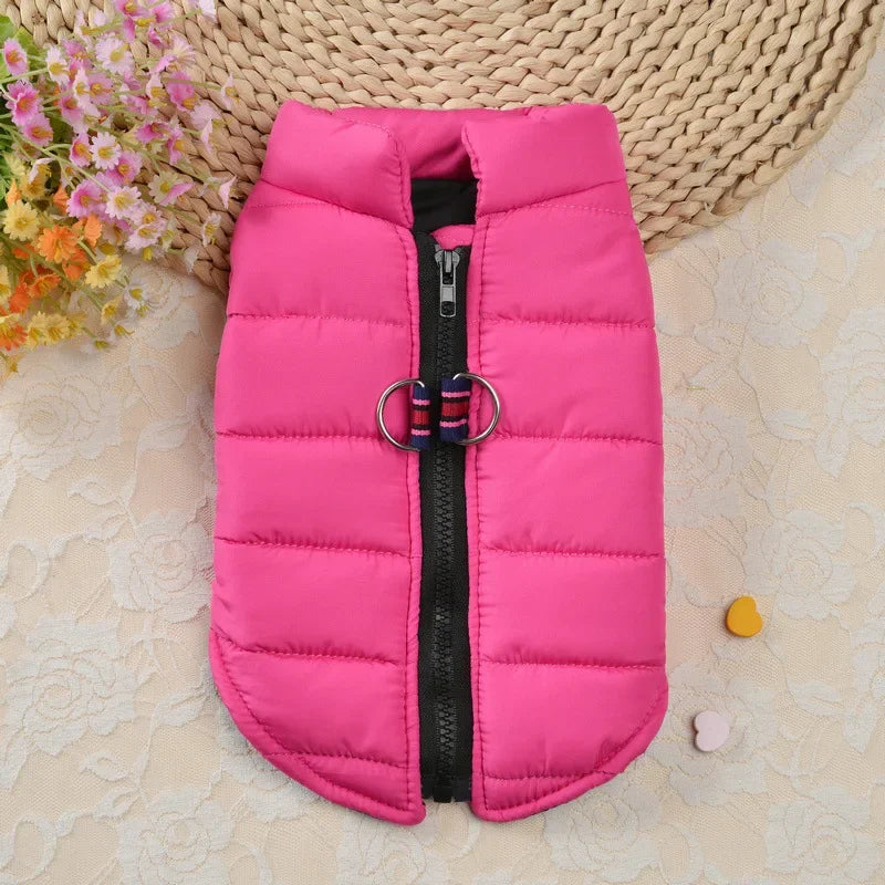 Winter Warm Dog Coat Jacket – Windproof Pet Clothes for Small Dogs and Cats - Ditzy Petunia
