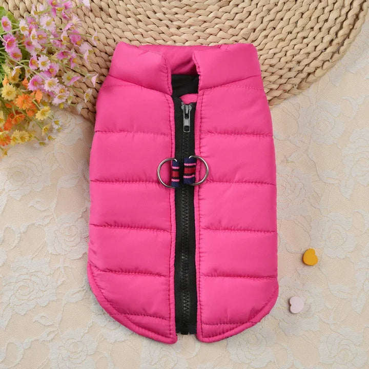 Winter Warm Dog Coat Jacket – Windproof Pet Clothes for Small Dogs and Cats - Ditzy Petunia