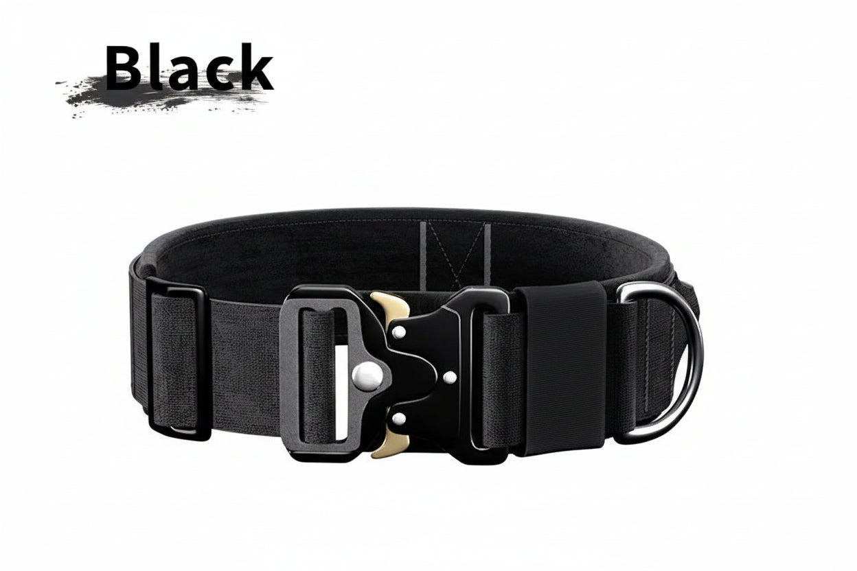 Heavy-Duty Nylon Dog Collar with Handle — Breakaway Safety Design