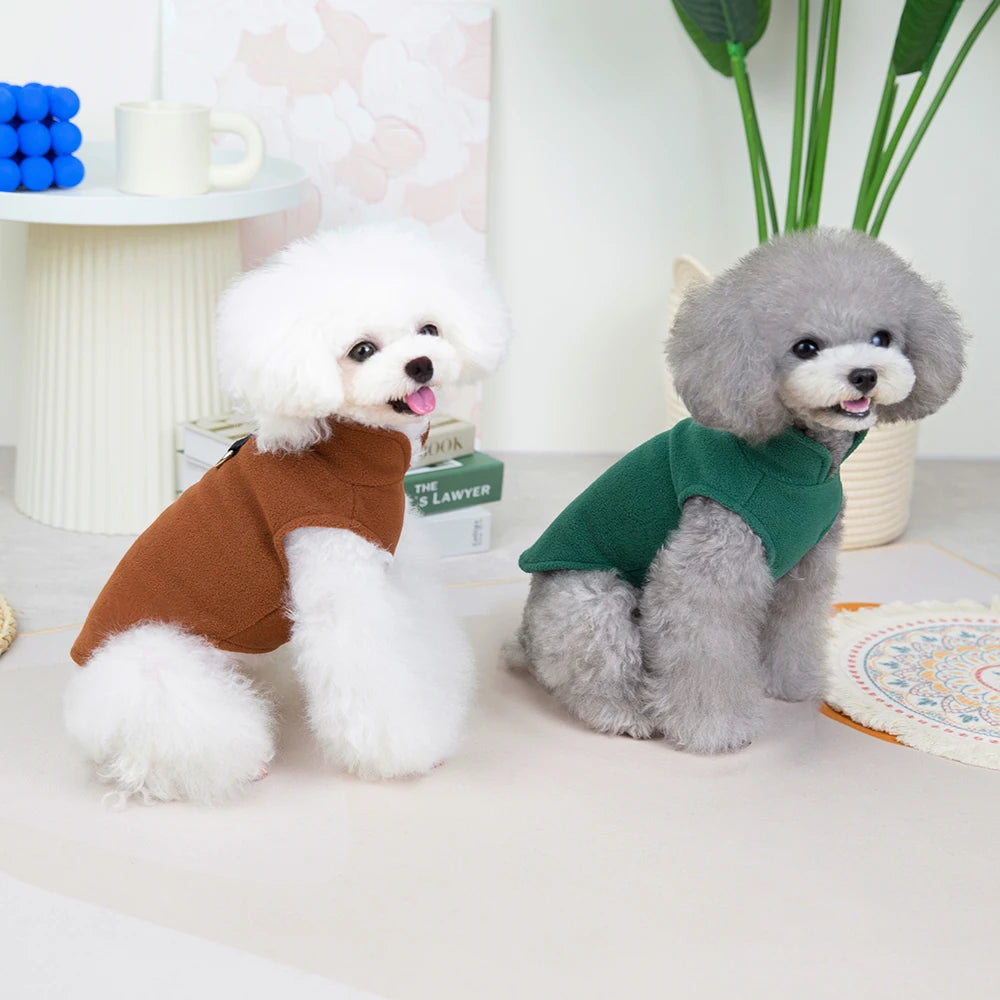 Soft Dog Vest Winter Jacket for Small &amp; Medium Dogs - Cozy Pet Cloak Coat for Puppies and Chihuahuas - Ditzy Petunia