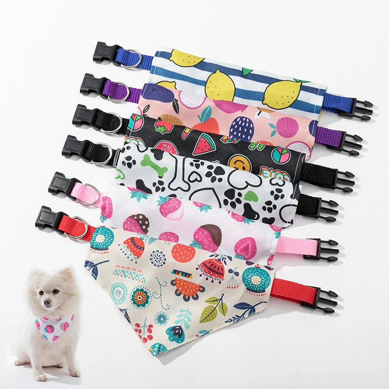 Adjustable Dog Bandana – Cute and Comfortable Pet Accessory - Ditzy Petunia