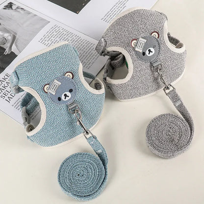 Cute Rabbit Harness & Leash Set – Soft & Secure Bunny Vest for Outdoor Adventures