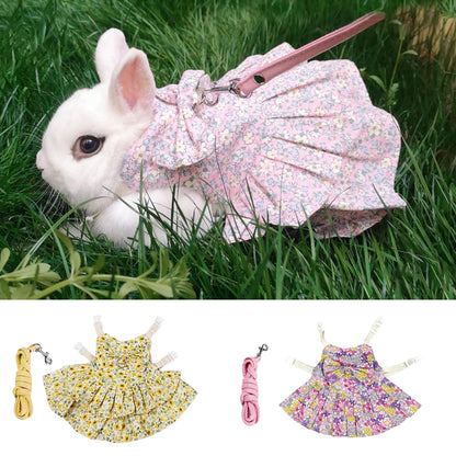 Fashion Chinchilla & Rabbit Skirt Dress – Adorable Cotton Pet Outfit