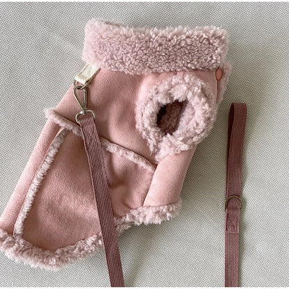 Pet Autumn And Winter Clothing Classic Solid Dog Vests Fleece Warm Pet Dog Clothes For Small Medium Dogs Jackets Puppy Clothing