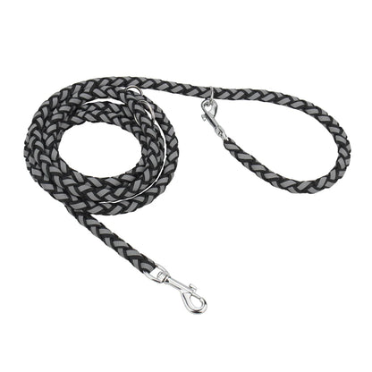 Reflective Double Dog Leash with Waist Belt – Hands-Free Walking for Two Dogs