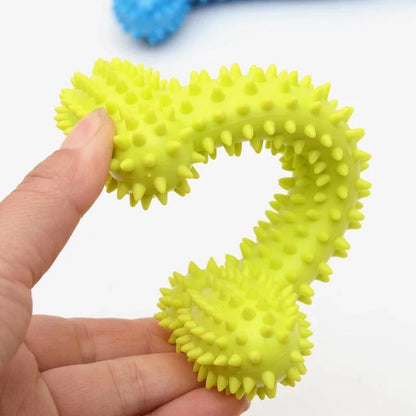 🐾 Spiked Rubber Dog Chew Toy – Teeth Cleaning & Training Ball