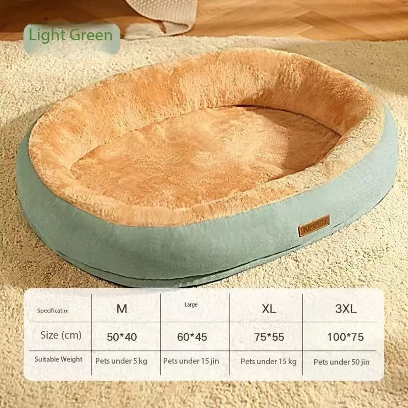 Plush Cat & Dog Bed – Cozy, Breathable Winter Pet Bed