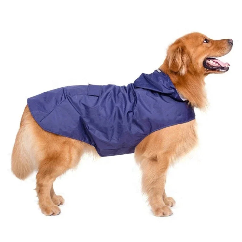 Waterproof Dog Raincoat with Hood | Reflective Pet Rain Poncho for Small &amp; Large Dogs | Raincoat for Chihuahua, Husky &amp; More - Ditzy Petunia
