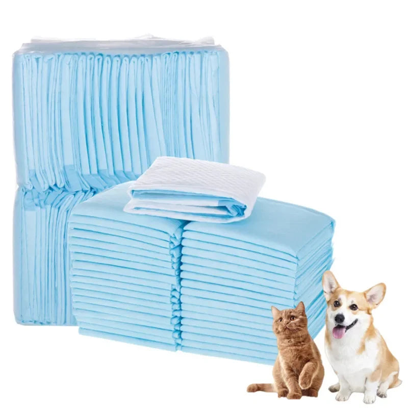 100/50/40/20PCS Absorbent Dogs Disposable Puppy Training Pee Pads Quick Dry Surface Mat Clean Cushion Dog Supplies - Ditzy Petunia