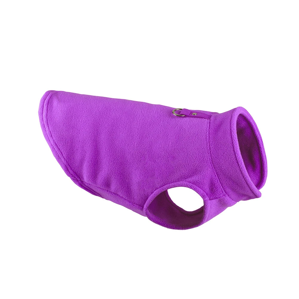 🐶 Cozy Winter Fleece Dog Vest – Warm Jacket for Small Breeds - Ditzy Petunia