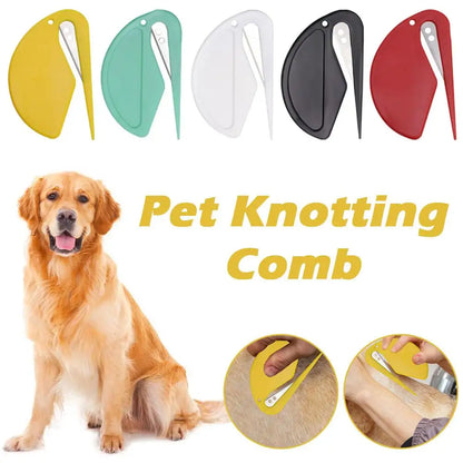 🐾 Pocket-Sized Pet Knotting Comb – Detangle Matted Fur with Ease