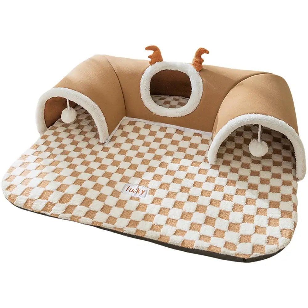 Cat Bed Tunnel – Breathable, Interactive &amp; Cozy