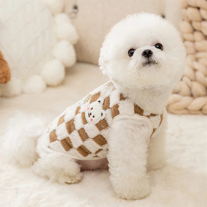 Cute Bear Dog Sweater – Soft & Cozy Knitwear for Small Dogs