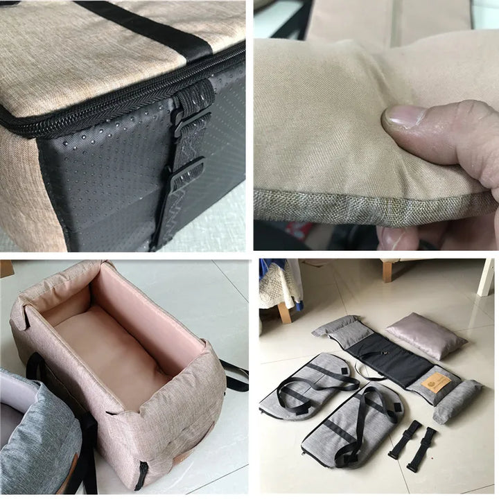 Portable Car Pet Bag – Car Seat Bed for Small Dogs &amp; Cats