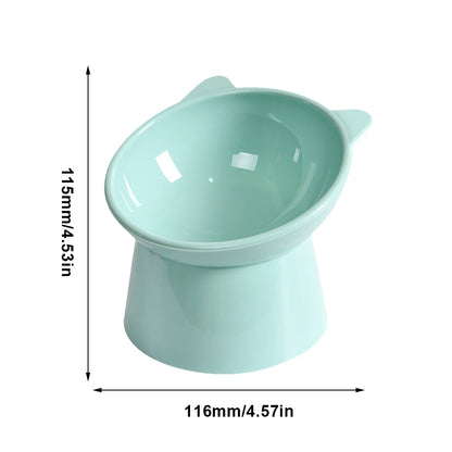 Tilted Cat/Dogs Food Bowl – Ergonomic & Whisker-Friendly Design