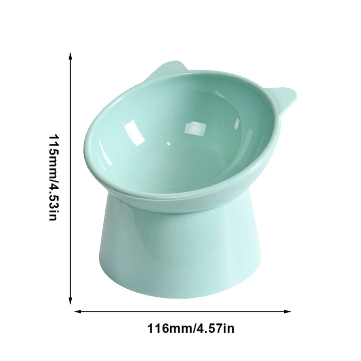 Tilted Cat/Dogs Food Bowl – Ergonomic &amp; Whisker-Friendly Design - Ditzy Petunia