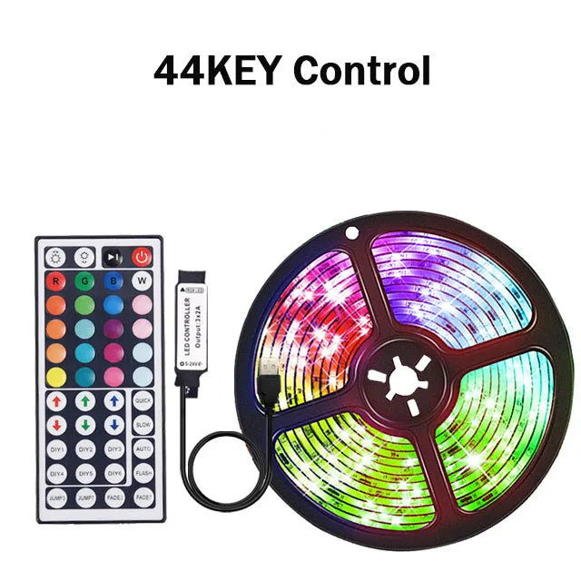 1-30M USB LED Strip Lights with APP Control | 5050 RGB Color Changing Flexible LED Light for Room Decor, TV Backlight, and Diode Lamp Tape Ditzy Petunia