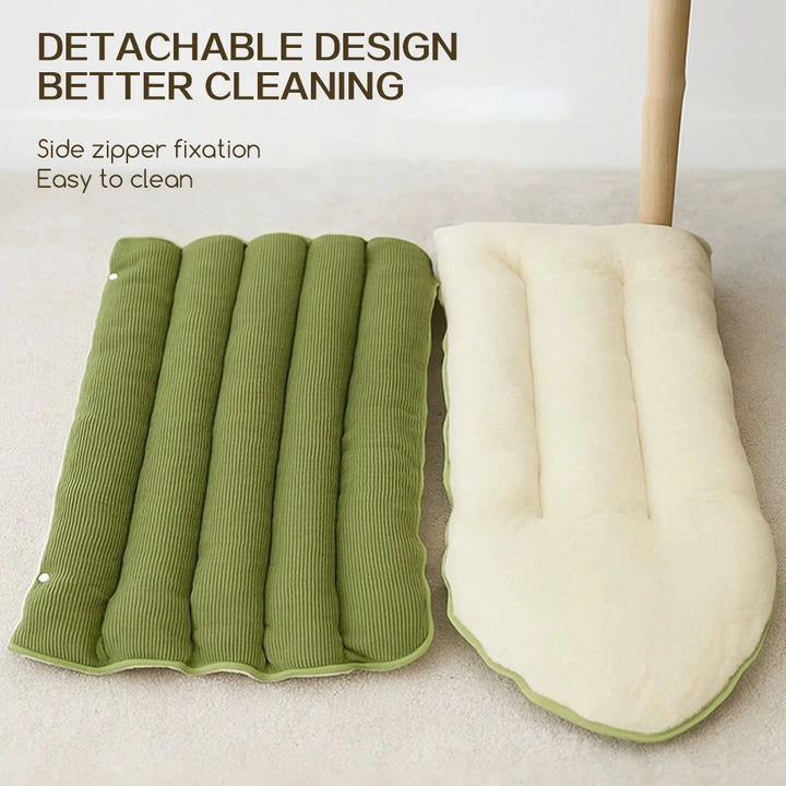 Winter Plush Cat Bed – Cozy Enclosed Cat Cave for Cats &amp; Small Dogs