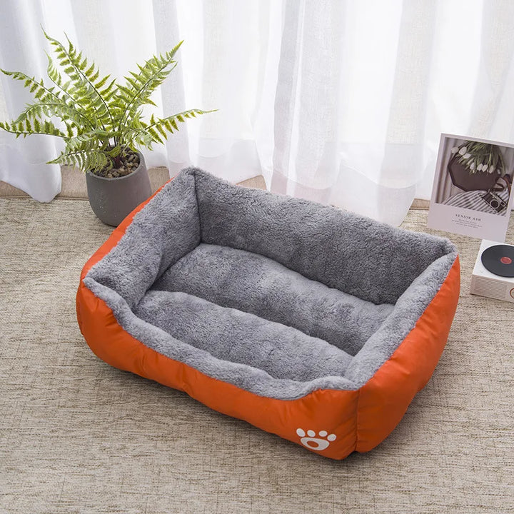 Soft Breathable Dog Bed Waterproof Non-Slip Cushion for Small Medium Large Pets - Machine Washable Puppy Sofa Mat Ditzy Petunia