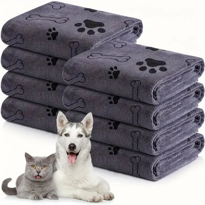 Quick-Drying Microfiber Dog Towel – Super Absorbent Pet Bath Towel 1pc