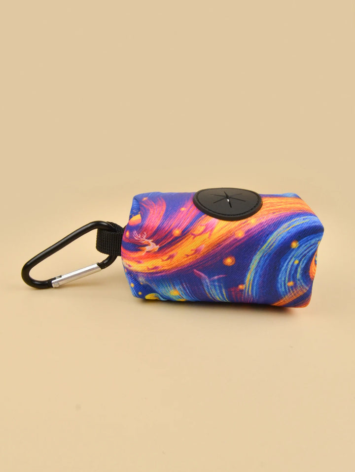 Dog Poop Bag Holder – Portable Waste Bag Dispenser Pouch - Ditzy Petunia