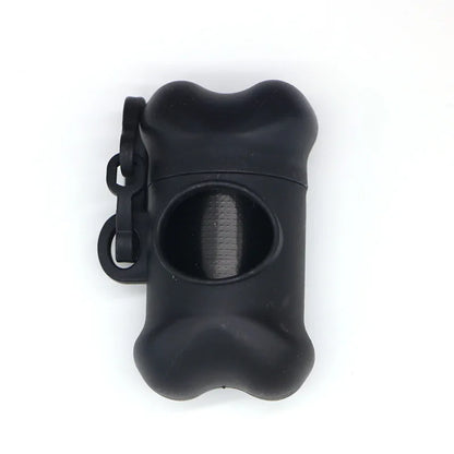 🦴 Portable Bone-Shaped Dog Waste Bag Holder – Includes Disposable Bags for Outdoor Walks