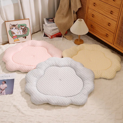 Orthopedic Plush Cat Bed – Washable All-Season Pet Bed