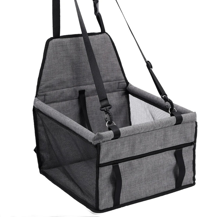 Foldable Dog Car Seat | Breathable Travel Booster Basket for Pets - Ditzy Petunia