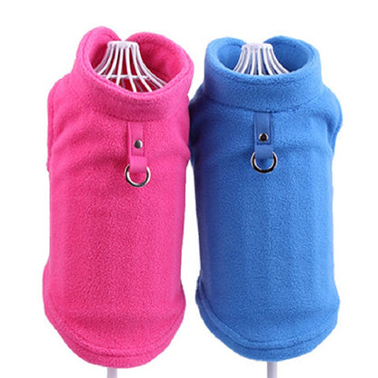 🐶 Cozy Winter Fleece Dog Vest – Warm Jacket for Small Breeds