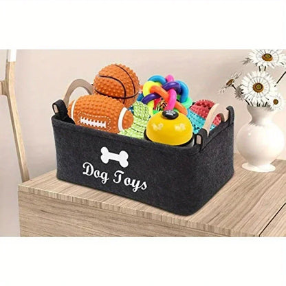Plush Dog Toy Storage Bag – Washable & Durable