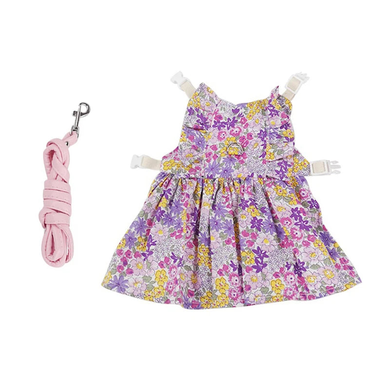 Fashion Chinchilla & Rabbit Skirt Dress – Adorable Cotton Pet Outfit