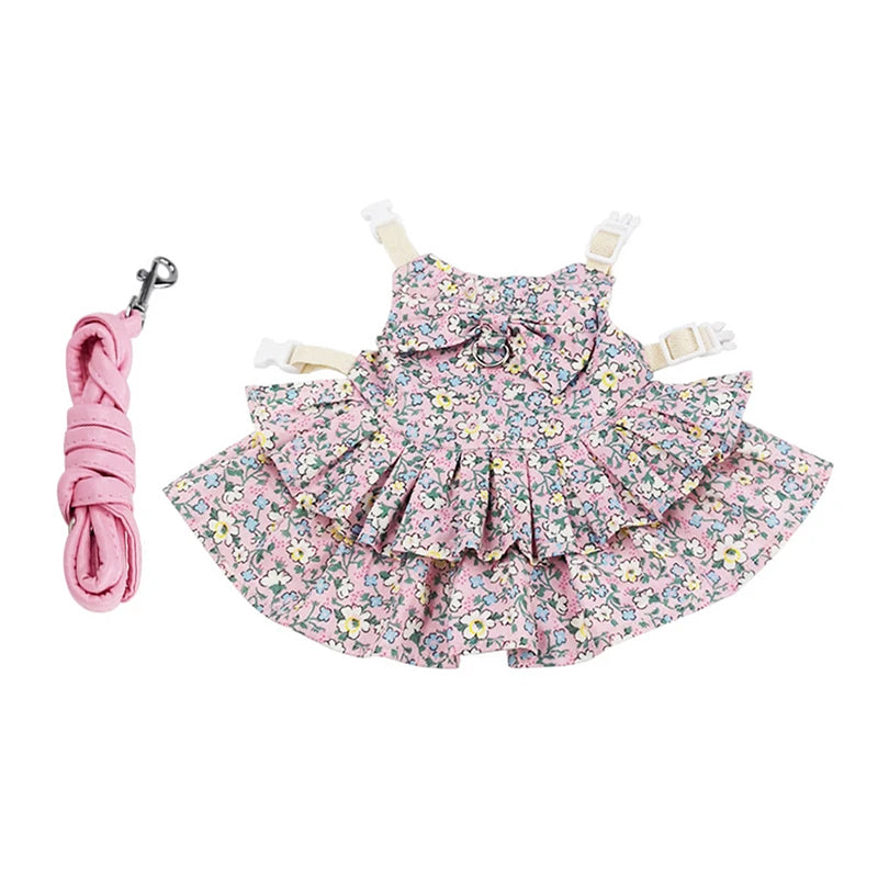 Fashion Chinchilla & Rabbit Skirt Dress – Adorable Cotton Pet Outfit