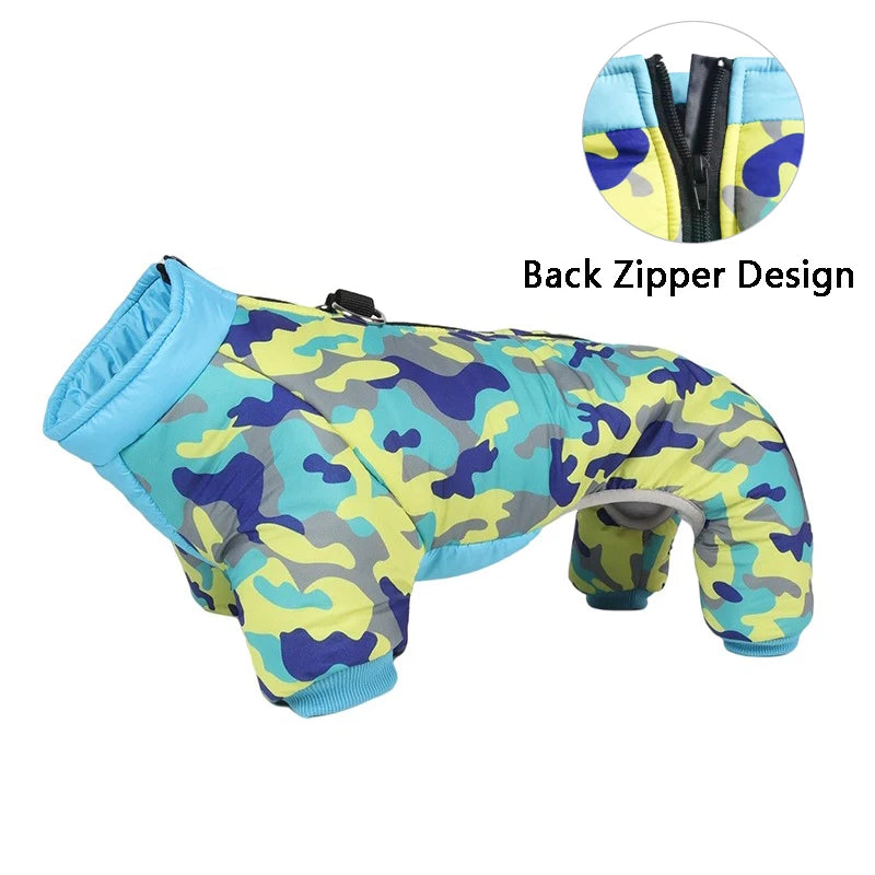 Winter Warm Thicken Dog Jacket for Small Medium Dogs - Waterproof, Windproof, Cozy Coat for Chihuahua, French Bulldog, Pug &amp; More Ditzy Petunia