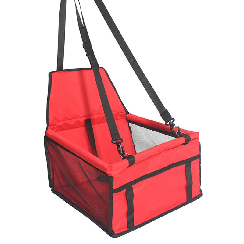 Foldable Dog Car Seat | Breathable Travel Booster Basket for Pets - Ditzy Petunia